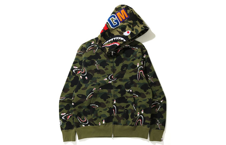 Bape A BATHING APE Shark Series Camo Full-Zip Hoodie Jacket  Fall Collection 1H30-115-009 圖 2