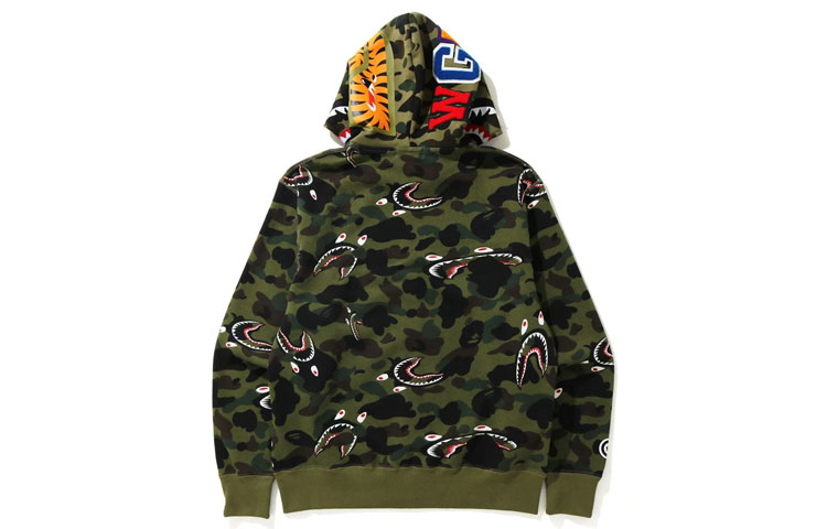 Bape A BATHING APE Shark Series Camo Full-Zip Hoodie Jacket  Fall Collection 1H30-115-009 圖 4
