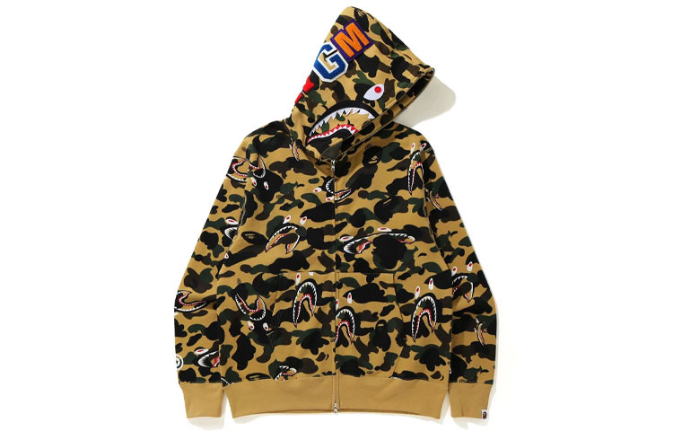 Bape A BATHING APE Shark Series Camo Full-Zip Hoodie Jacket  Fall Collection 1H30-115-009 圖 5