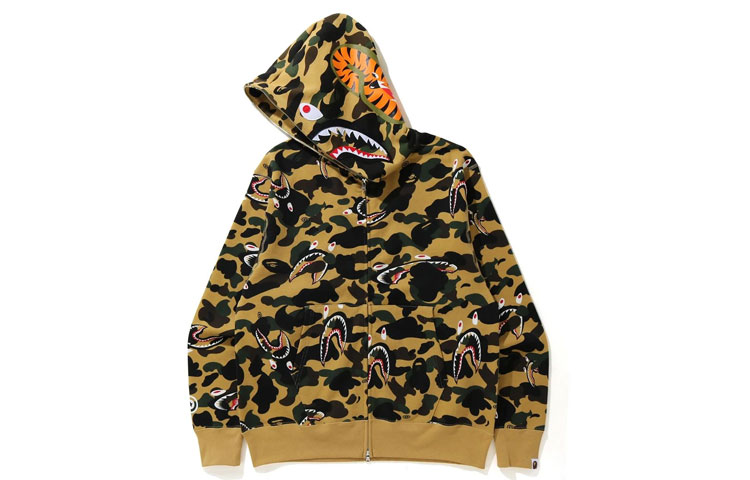 Bape A BATHING APE Shark Series Camo Full-Zip Hoodie Jacket  Fall Collection 1H30-115-009 圖 6