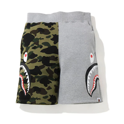 Bape A BATHING APE Shark Series Camo Print Elastic Waist Shorts Men OZXSPM13008XE