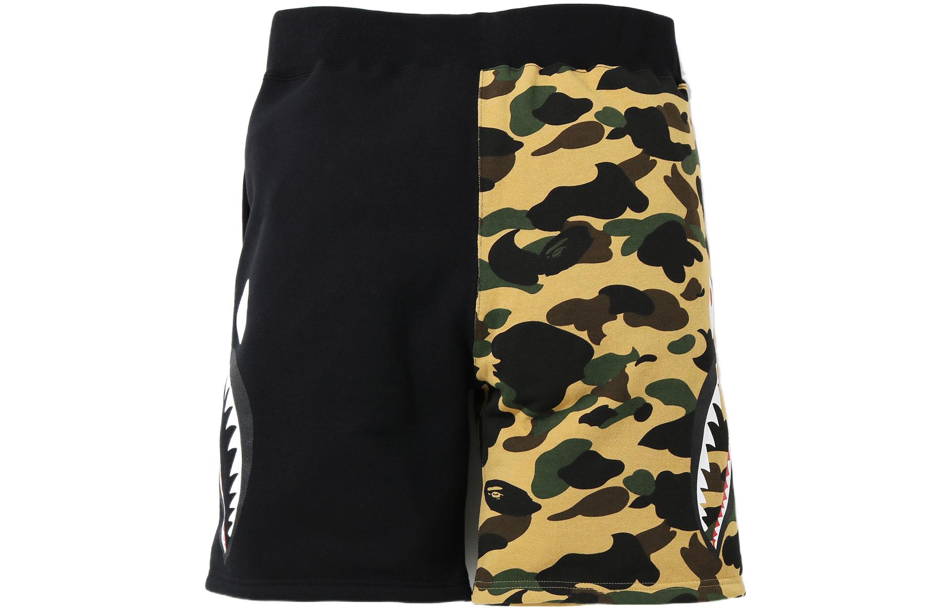 Purchase Bape A BATHING APE 鯊魚系列迷彩印花鬆緊短褲 男款 OZXSPM13008XE