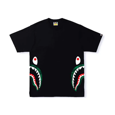 Bape A BATHING APE Shark Series Cartoon Shark Print Crew Neck T-Shirt (). 0ZXTEM110021I