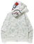 Shop Bape A BATHING APE 鲨鱼系列城市迷彩双帽连帽衫男女通用款。 1G80-115-023