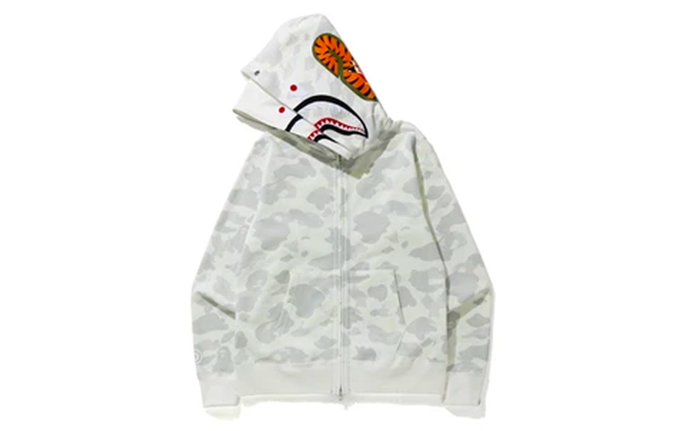Purchase Bape A BATHING APE 鲨鱼系列城市迷彩双帽连帽衫男女通用款。 1G80-115-023