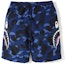 Lookbook Bape A BATHING APE 鯊魚系列迷彩藍鯊魚短褲 男女適用款。 1F30-153-019