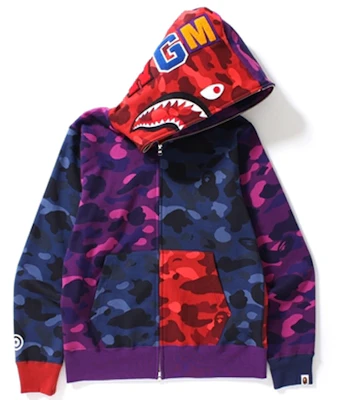 ベイプ A BATHING APE シャーク カモ クレイジー フルジップ フーディ ジャケット. 1D70-115-009 Buy ベイプ A BATHING APE シャーク カモ クレイジー フルジップ フーディ ジャケット. 1D70-115-009