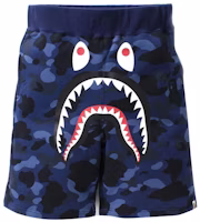 Bape A BATHING APE Shark Series Colorful Camo Shark Casual Shorts. 1H20-153-006 Bape A BATHING APE Shark Series Colorful Camo Shark Casual Shorts. 1H20-153-006