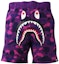 Shop Bape A BATHING APE 鯊魚系列彩色迷彩鯊魚休閒短褲 1H20-153-006