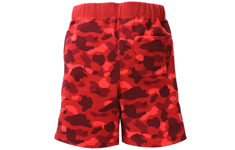 Sizing Bape A BATHING APE 鯊魚系列彩色迷彩鯊魚休閒短褲 1H20-153-006