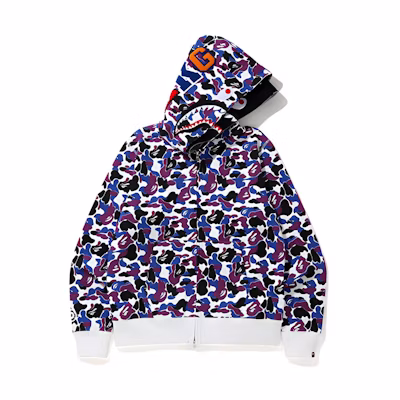 Bape A BATHING APE Shark Series HK 14th Anniversary Camo Shark Hoodie Unisex 001ZPG221027X