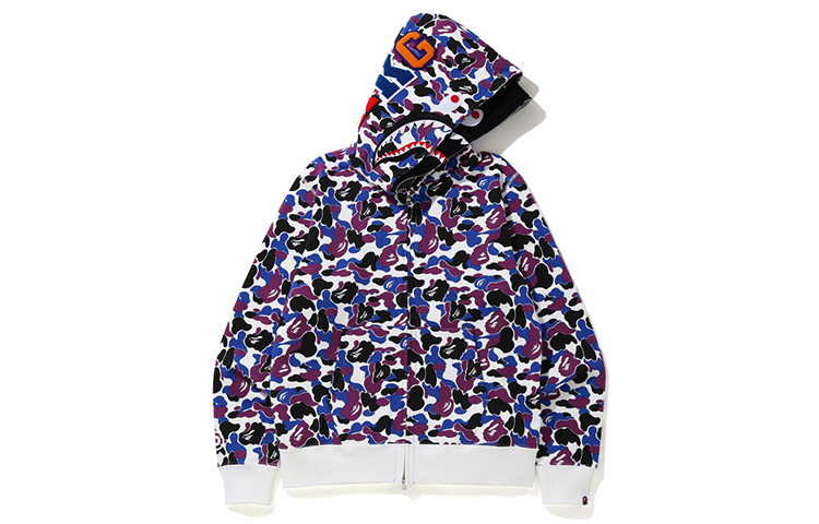 Bape A BATHING APE Shark Series HK 14th Anniversary Camo Shark Hoodie Unisex 001ZPG221027X 圖 2