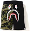 Buy Bape A BATHING APE 鯊魚系列拼接休閒短褲 男款 1H20-153-007