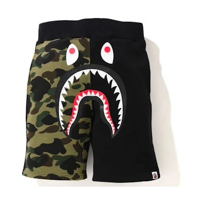 Bape A BATHING APE Shark Series Patchwork Casual Shorts Men. 1H20-153-007