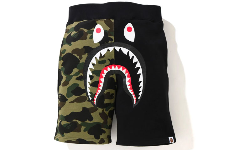 Bape A BATHING APE Shark Series Patchwork Casual Shorts Men. 1H20-153-007 圖 2