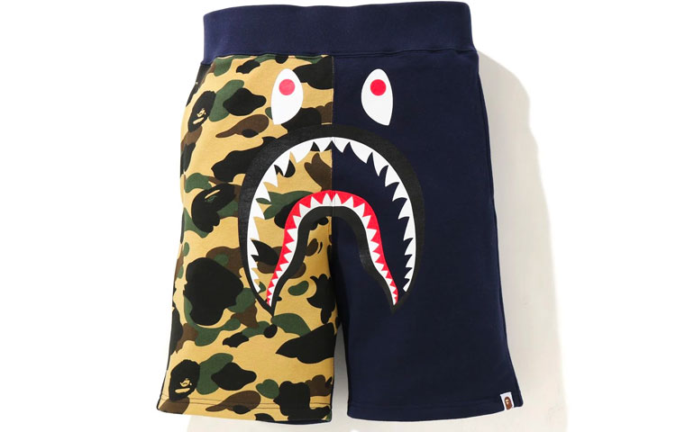 Bape A BATHING APE Shark Series Patchwork Casual Shorts Men. 1H20-153-007 圖 4