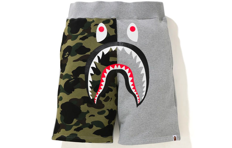 Bape A BATHING APE Shark Series Patchwork Casual Shorts Men. 1H20-153-007 圖 6