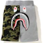Details for Bape A BATHING APE 鯊魚系列拼接休閒短褲 男款 1H20-153-007
