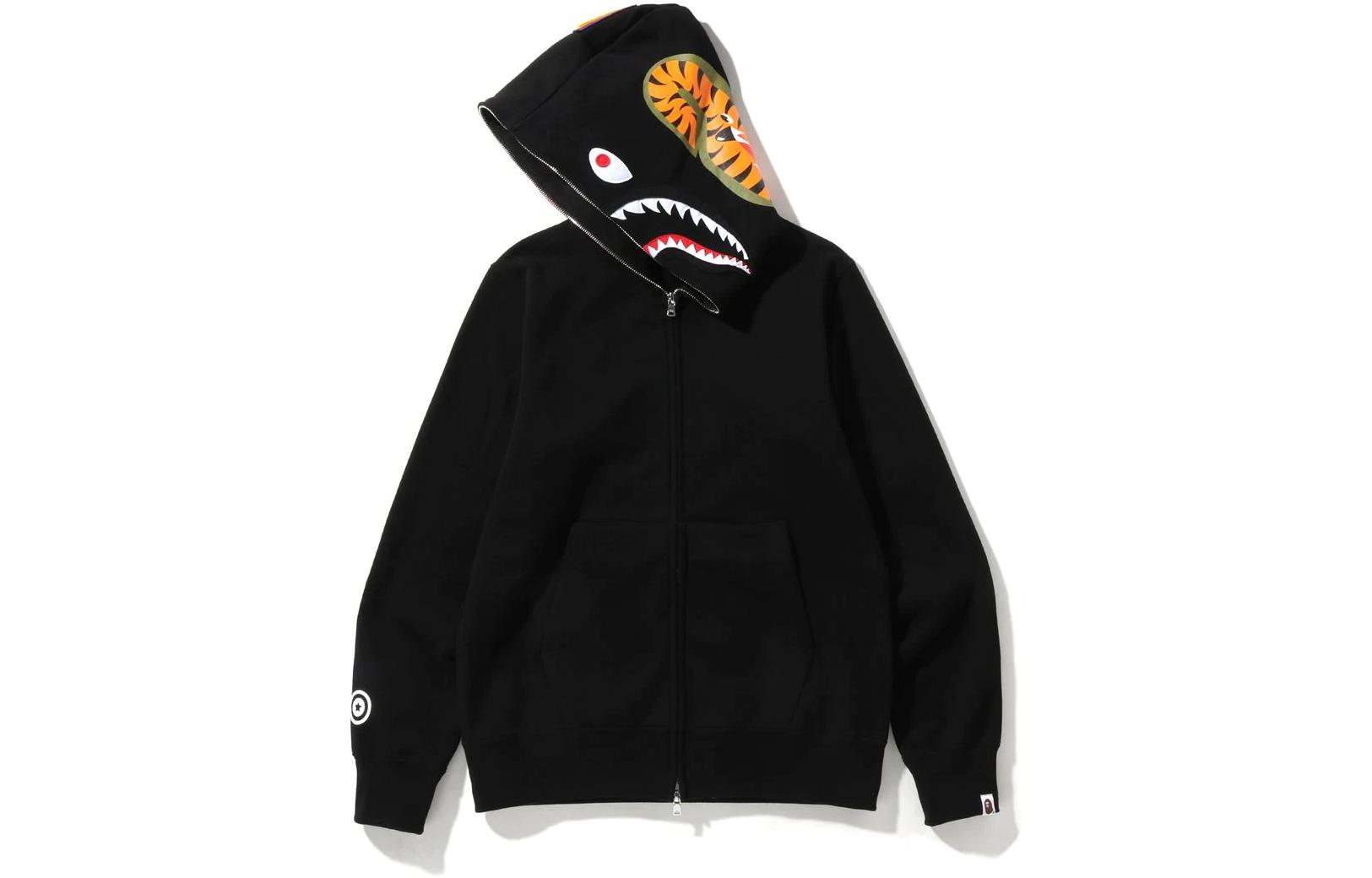 Bape A BATHING APE Shark Series Printed Shark Zipper Cartoon Hoodie 1I20-115-003 圖 3