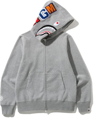 Bape A BATHING APE Shark Series Printed Shark Zipper Cartoon Hoodie 1I20-115-003 Shop Bape A BATHING APE Shark Series Printed Shark Zipper Cartoon Hoodie 1I20-115-003