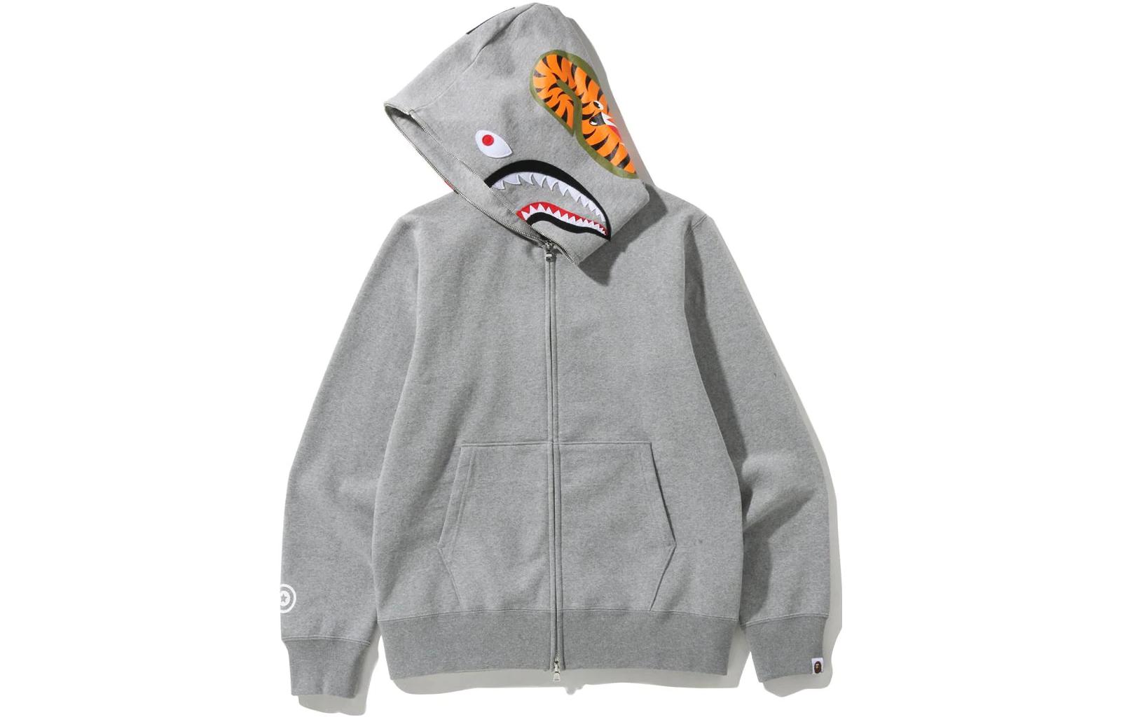 Bape A BATHING APE Shark Series Printed Shark Zipper Cartoon Hoodie 1I20-115-003 圖 5