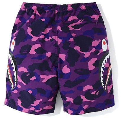 Bape A BATHING APE 鯊魚系列復古中腰休閒寬鬆短褲 男女適用 1F30-153-019 Lookbook Bape A BATHING APE 鯊魚系列復古中腰休閒寬鬆短褲 男女適用 1F30-153-019