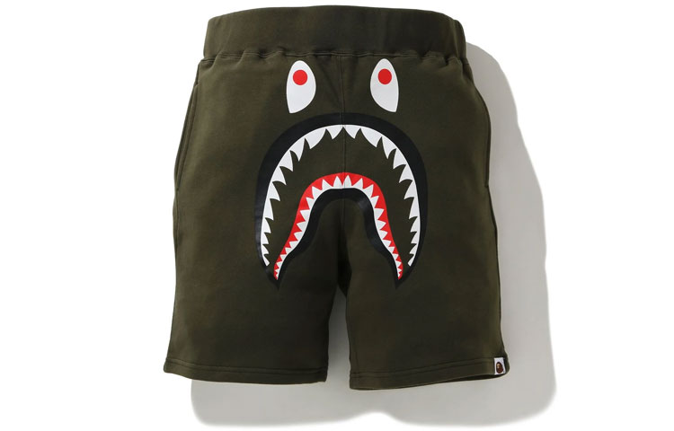 Bape A BATHING APE Shark Series Shark Print Casual Sports Shorts Men 1H20-153-018 圖 6