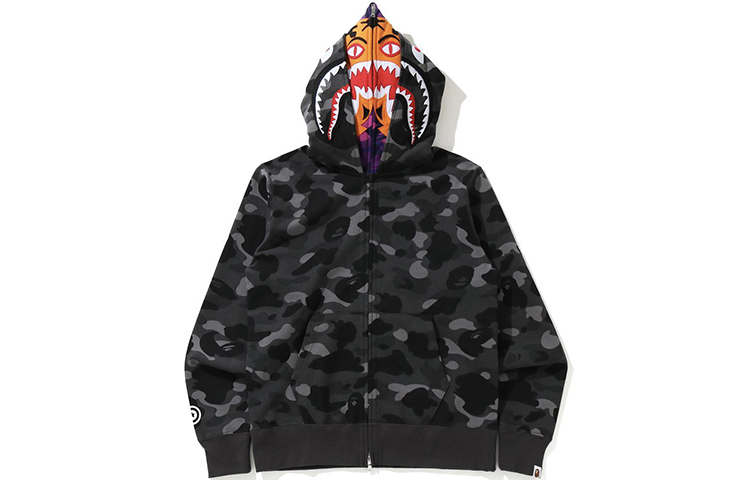 Bape A BATHING APE Shark Series Tiger Full Zip Double Hooded Sweatshirt Men. 1H20-115-015 圖 2