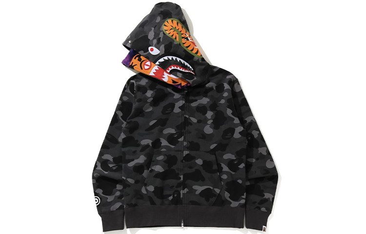 Bape A BATHING APE Shark Series Tiger Full Zip Double Hooded Sweatshirt Men. 1H20-115-015 圖 3