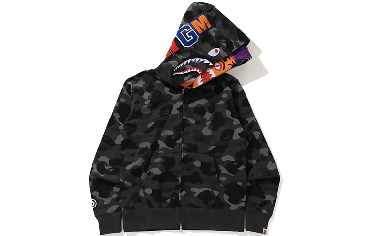Bape A BATHING APE Shark Series Tiger Full Zip Double Hooded Sweatshirt Men. 1H20-115-015 圖 4