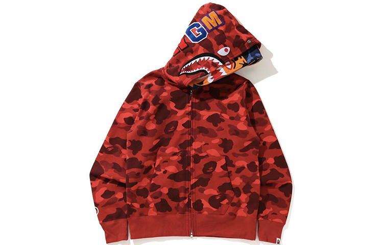 Bape A BATHING APE Shark Series Tiger Full Zip Double Hooded Sweatshirt Men. 1H20-115-015 圖 7