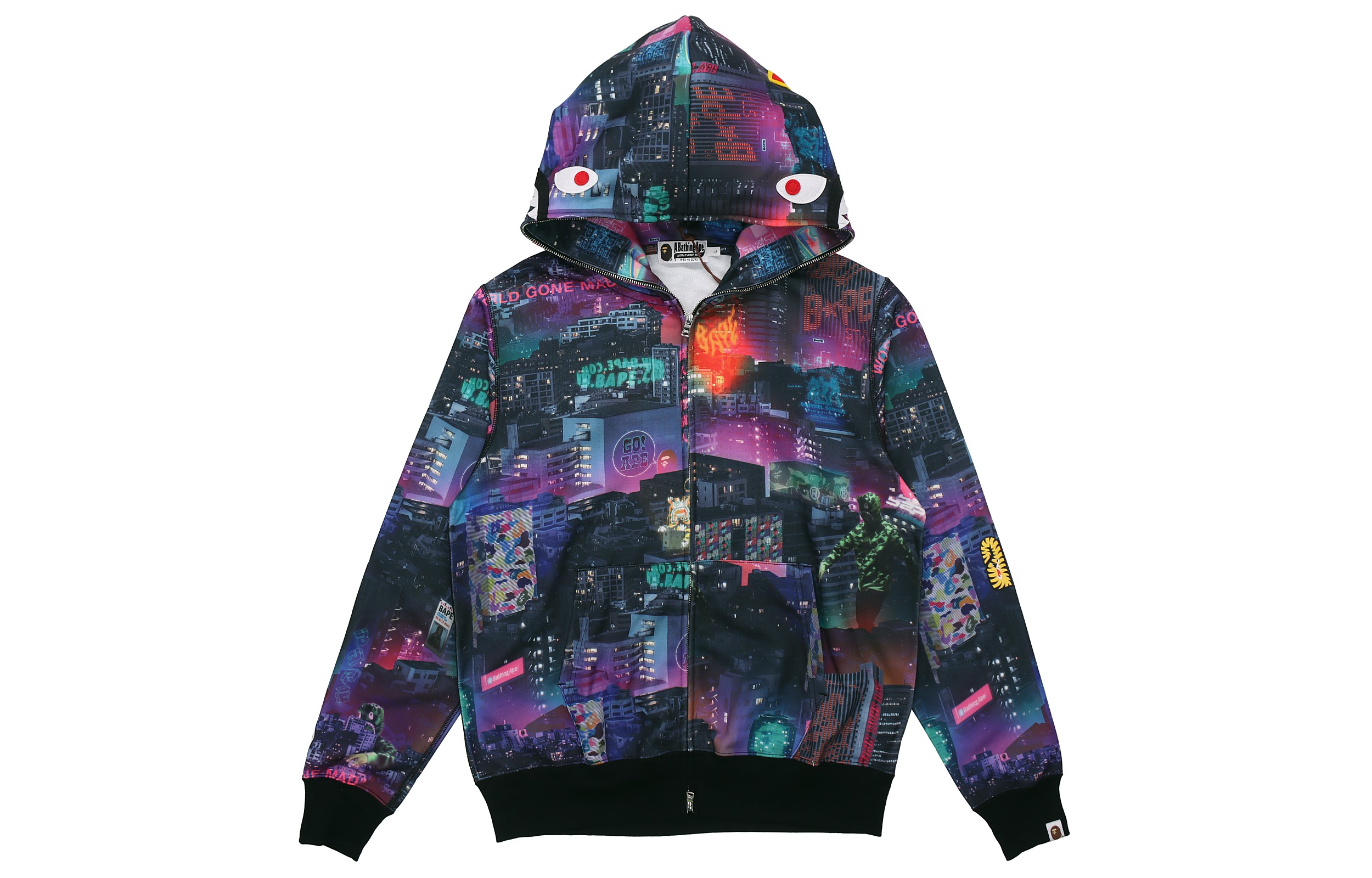 Bape A BATHING APE Shark Series Tokyo Night Zip Hoodie Men’s Multicolor. 1G30-115-020 圖 2