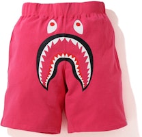 Bape A BATHING APE Shark Wide Sweat Shorts Unisex Casual Mid-Waist Loose Fit. 1G30-153-013 Bape A BATHING APE Shark Wide Sweat Shorts Unisex Casual Mid-Waist Loose Fit. 1G30-153-013