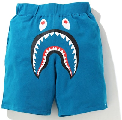 베이프 어 베이싱 에이프 샤크 와이드 스웨트쇼츠 유니섹스 캐주얼 미드웨이스트. 1G30-153-013 Cheap 베이프 어 베이싱 에이프 샤크 와이드 스웨트쇼츠 유니섹스 캐주얼 미드웨이스트. 1G30-153-013