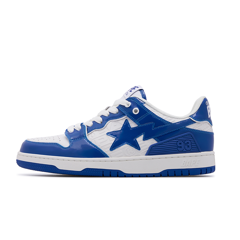 BAPE A BATHING APE SK8 STA 'Leather Embossed Low-Top' 0ZXSHMX91003K