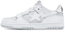 Shop BAPE A Bathing Ape SK8 Sta 灰金白配色运动鞋 1J30-291-025/1J30-191-025