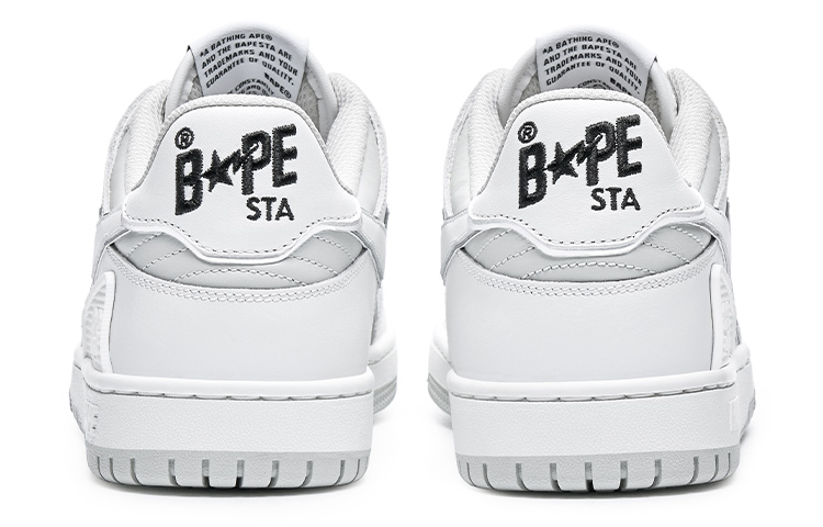 Details for BAPE A Bathing Ape SK8 Sta 灰金白配色运动鞋 1J30-291-025/1J30-191-025