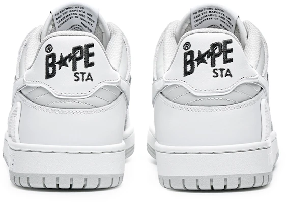 BAPE A Bathing Ape SK8 Sta Gris Oro Blanco 1J30-291-025/1J30-191-025 Details for BAPE A Bathing Ape SK8 Sta Gris Oro Blanco 1J30-291-025/1J30-191-025