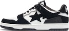 Buy BAPE A BATHING APE SK8 STA Rendah 'Hitam Putih' M191057