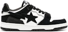 Order BAPE A BATHING APE SK8 STA Rendah 'Hitam Putih' M191057