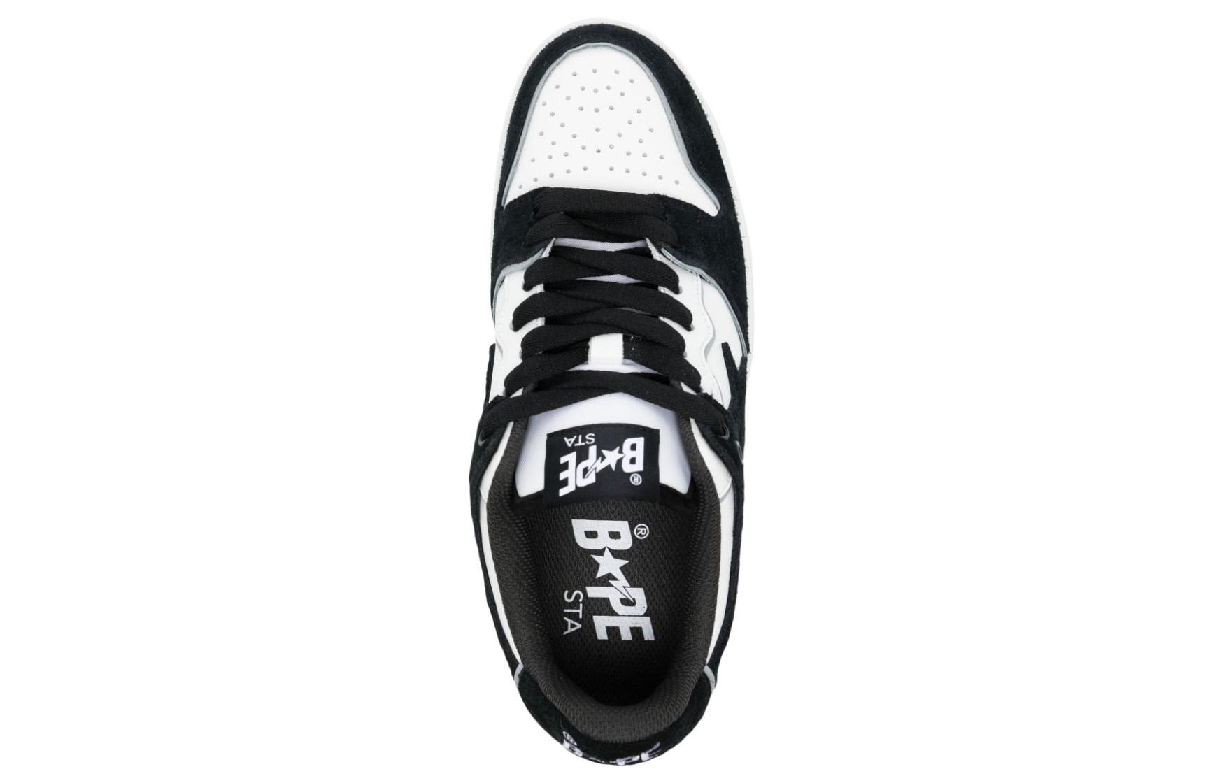 Details for BAPE A BATHING APE SK8 STA Bajo 'Negro Blanco' M191057