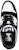 BAPE A BATHING APE SK8 STA Rendah 'Hitam Putih' M191057