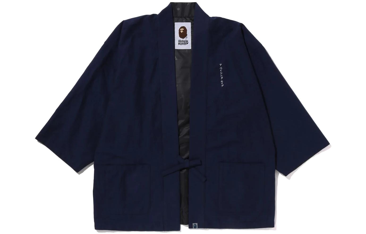 Bape A BATHING APE Solid Black Long-Sleeve Casual Jacket for Men. 1J30-140-011 圖 2