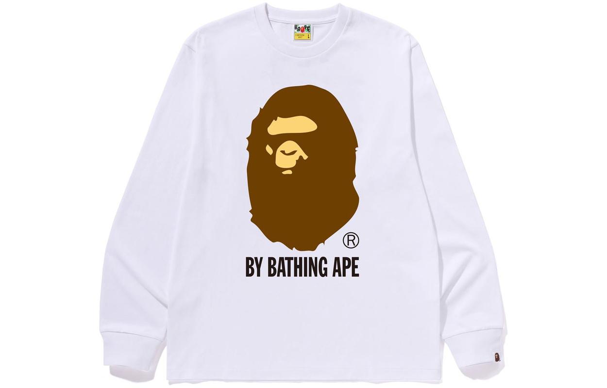 Bape A BATHING APE Solid Color Logo Crewneck Pullover Sweatshirt 1J80-111-013