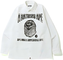 Bape A BATHING APE Solid Color Printed Shirt Fashion 0ZXSTM131012E Bape A BATHING APE Solid Color Printed Shirt Fashion 0ZXSTM131012E