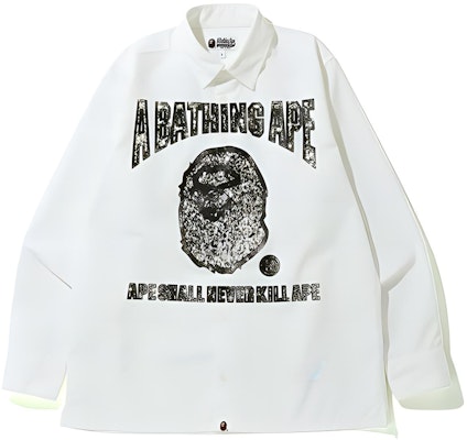 Bape A BATHING APE 純色印花襯衫 時尚 0ZXSTM131012E Buy Bape A BATHING APE 純色印花襯衫 時尚 0ZXSTM131012E