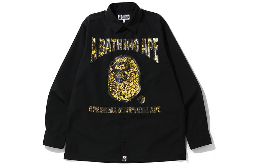 Lookbook Bape A BATHING APE 純色印花襯衫 時尚 0ZXSTM131012E