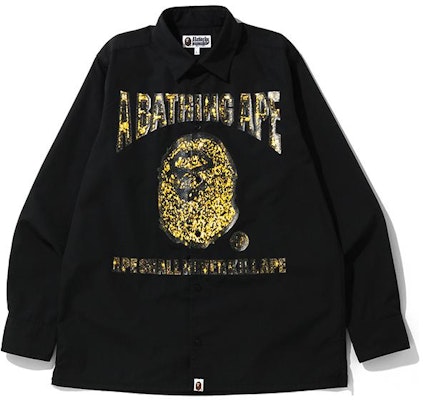 Bape A BATHING APE 純色印花襯衫 時尚 0ZXSTM131012E Lookbook Bape A BATHING APE 純色印花襯衫 時尚 0ZXSTM131012E