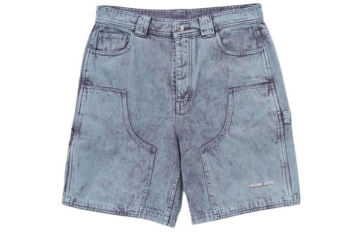 Bape A BATHING APE Solid Color Zipper Straight Denim Shorts Unisex Blue. 1K30-151-303 圖 2