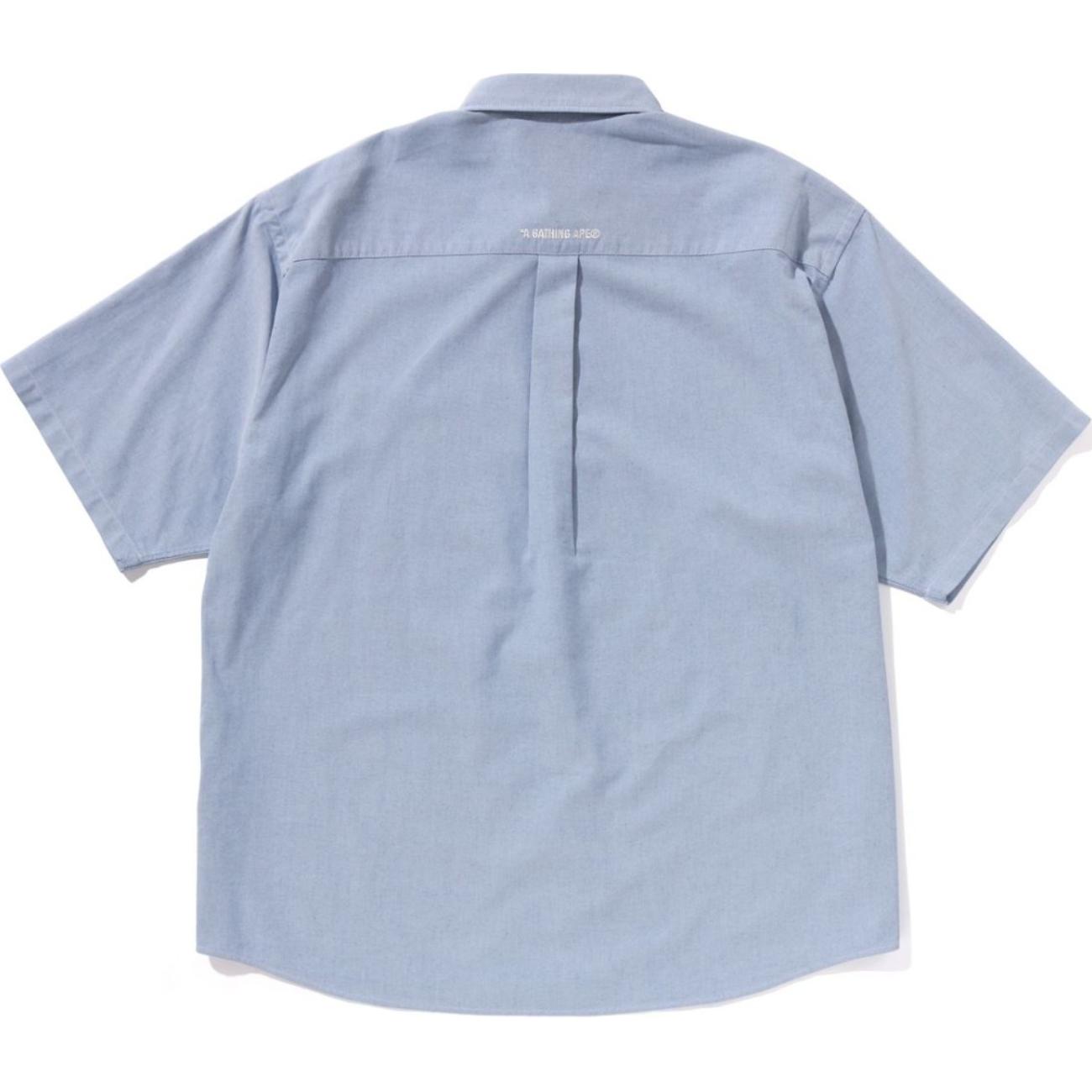 Bape A BATHING APE Solid Logo Oversized Short Sleeve Shirt Mens 1K30-132-003 圖 3